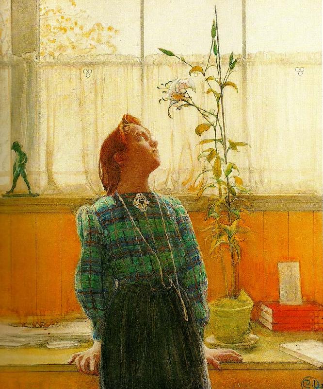 Carl Larsson lisbeth och liljan oil painting picture